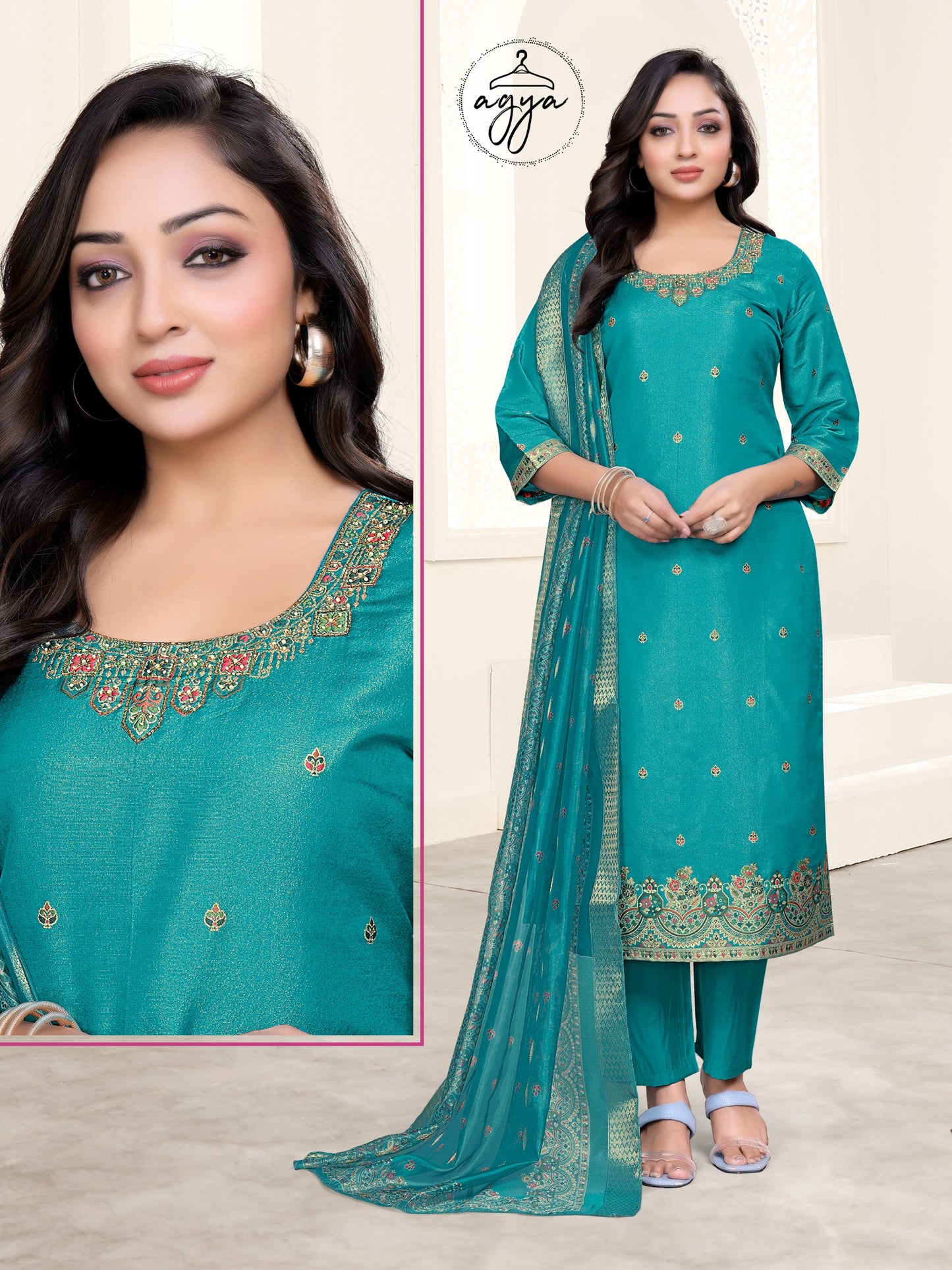 AGYA Ethereal Bloom Kurti Set