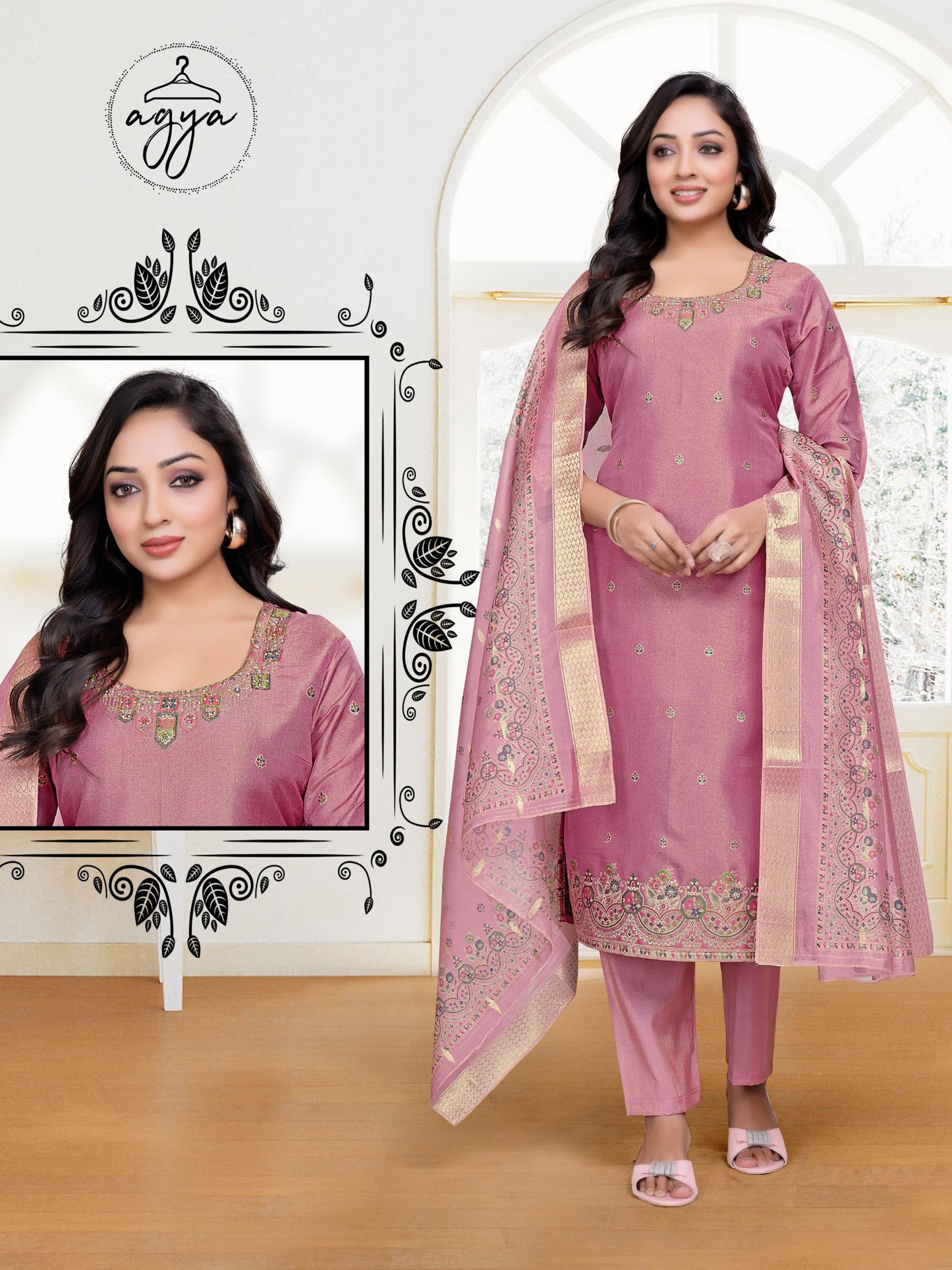 AGYA Ethereal Bloom Kurti Set